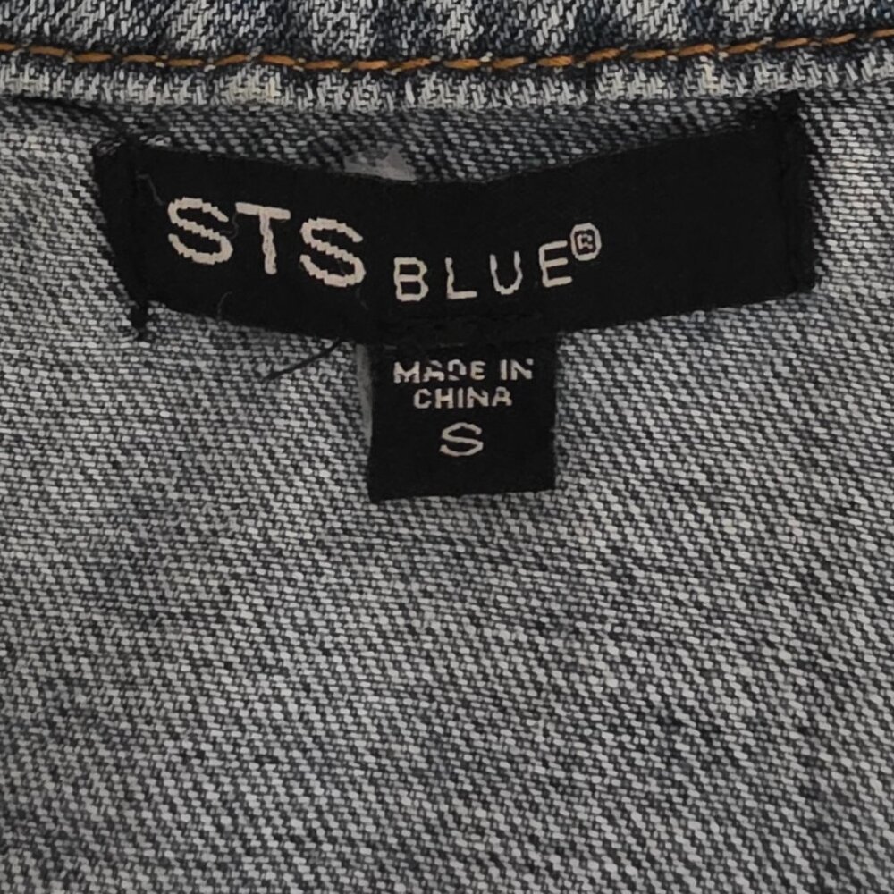 STS Blue women's distressed denim jacket, size Small. - Picture 9 of 13